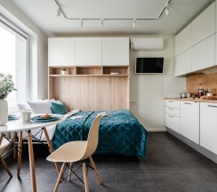 Country - 4х местные апартаменты-студия у Ботанического сада (10 этаж) в Smart Lofts Moscow