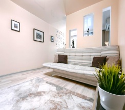 1-комнатные апартаменты люкс с 1 двуспальной кроватью в Sutki Life (Сутки Лайф) на 40 лет Победы 17А