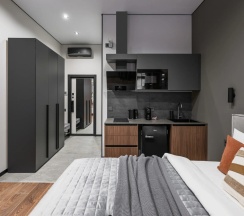 Двухместные апартаменты c 1 комнатой (двуспальная кровать) в GM Apartments
