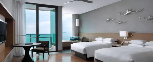 Двухместный номер Premier Panoramic 2 отдельные кровати в Rayong Marriott Resort & Spa