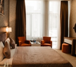 Двухместный номер Deluxe с красивым видом из окна двуспальная кровать в Al Khaleej Baku City Hotel Apartments