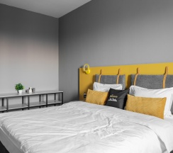 2-комнатный номер делюкс с 1 двуспальной кроватью в Laska hotel