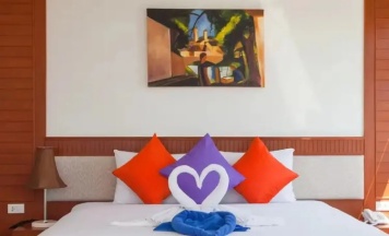 Двухместный номер Grand Deluxe с балконом и с видом на море двуспальная кровать в Baumancasa Beach Resort