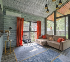 № 16 BarnHouse 65 m2 с камином, кондиционером и террасой. (📍Проживание с животными ЗАПРЕЩЕНО📍 Оснащение дома см. Подробнее) в Les holidays