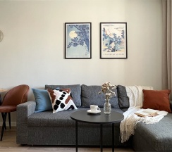 Евро-двухкомнатная квартира в Rauktis apartments