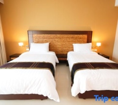 Двухместный номер Deluxe с красивым видом из окна двуспальная кровать в Tara Mantra Cha Am Resort