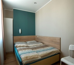 Апартаменты с гостиной и 2 спальнями. Вид на реку Казанку и аквапарк "Ривьера" в Sibgat Apartments