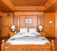Двухместная вилла с бассейном Grande двуспальная кровать в Отель Panviman Resort Koh Phangan