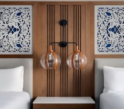 Четырёхместный номер Deluxe 2 отдельные кровати в Austin Marriott South
