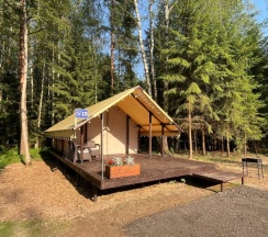 Дикий дом (палатка) в Конаково. Аэро