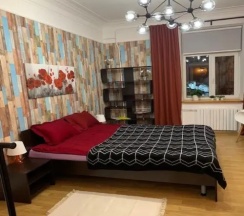Двухместные апартаменты (двуспальная кровать) в Квартира Двухкомнатная на Тверском
