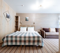 Четырехместный номер с балконом в Green Park Arkhyz&SPA