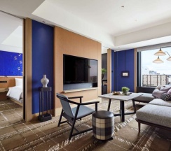 Двухместный люкс с видом на город двуспальная кровать в Hyatt Centric Kanazawa
