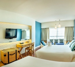 Двухместный номер Palm Wing Deluxe с видом на море 2 отдельные кровати в Jomtien Palm Beach Hotel And Resort