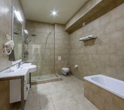 Джуниор сюит с ванной и душевой кабиной в Central inn