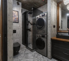 Двухместные апартаменты с 2 комнатами с балконом двуспальная кровать в Квартира Комфортный Лофт в Центре