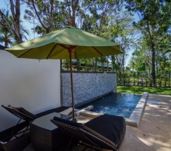 Двухместный номер Terrace  Private Pool с видом на бассейн двуспальная кровать в Natai Beach Resort