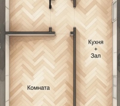 Апартаменты с 2 комнатами с балконом в Apart Company