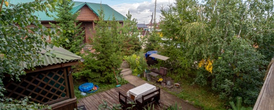 Коттедж с террасой в Zaimka