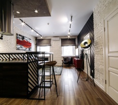 Апартаменты Deluxe с 2 комнатами с видом на город в City apartments-deluxe room