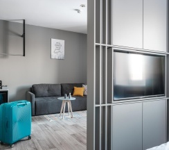 Номер делюкс с 1 двуспальной кроватью в Laska hotel