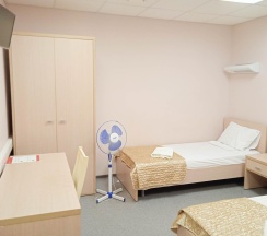Кровать в 3-местном общем номере в Smart Hotel KDO Тюмень