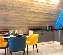 №4 A-Frame 60m2 с купелью (оснащение дома, стоимость купели и бани см. Подробнее) в Les holidays