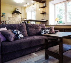 Студия Comfort с красивым видом из окна в Апартаменты RENtown Студия у Фонтана