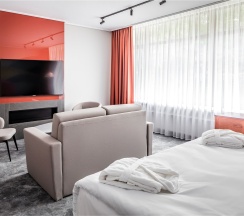 Номер Suite Deluxe SPA, с 2 санузлами - с 2 двуспальными кроватями в Arthurs SPA Hotel by Mercure