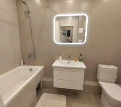 Апартаменты c 1 комнатой с балконом в Fresh Room на улице Маршала Устинова 3