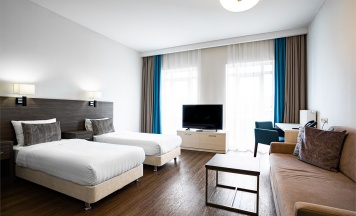 2-комнатные апартаменты Бизнес с 2 кроватями в Ramada Hotel & Suites by Windhham Novosibirsk
