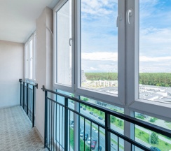 Номер Superior в Квартира на сутки Минск Маяк Метро 3 минуты Бесконтактное заселение Wi-Fi Кухня объединена с жилой зоной Отдельная спальня