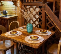 Домик двухуровневый с сауной и дровяным камином в Алино