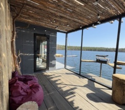 Панорама Эхо в Оланга на воде