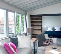 Двухместный люкс двуспальная кровать в Zollenspieker Fährhaus