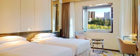 Двухместный номер Deluxe с видом на реку 2 отдельные кровати в Kempinski Hotel Beijing Yansha Center