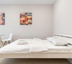 Двухместные апартаменты двуспальная кровать в Апартаменты BelaTravel Николы Теслы 20