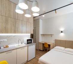 Студия на цокольном этаже в Кarl House