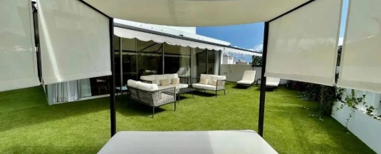 Люкс с видом на город в Hotel emblemático Hi Suites