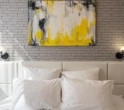 Комната стандарт с 1 двуспальной кроватью в Hotel design style