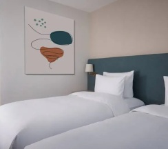Двухместный номер с видом на город 2 отдельные кровати в DoubleTree by Hilton Shymkent