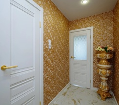 Апартаменты с балконом и с красивым видом из окна в Апартаменты в центре Пушкиногорья