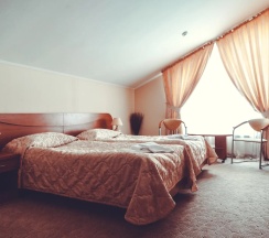 Двухместные апартаменты с сауной Дуплекс двуспальная кровать в Дмитров Гольф Резорт