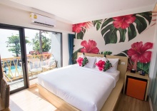 Двухместный номер Deluxe с видом на океан двуспальная кровать в Lub d Koh Samui Chaweng Beach - Hostel