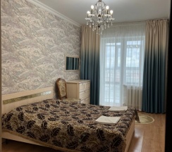 Апартаменты с 2 комнатами с балконом и с красивым видом из окна в Квартирное бюро