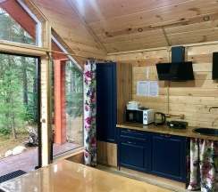 Шале 5. Четырёхместный номер комфорт с видом на горы в Белый волк