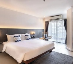 Двухместный номер Deluxe с балконом двуспальная кровать в Heeton Concept Hotel Pattaya by Compass Hospitality