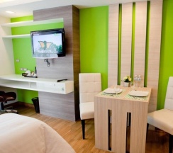 Двухместный люкс Deluxe с видом на город двуспальная кровать в iCheck inn Residences Sukhumvit 20