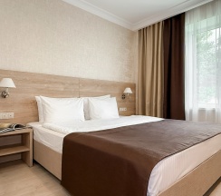 "Стандарт" Стандартный трехместный номер с двуспальной кроватью и дополнительным местом в Диона