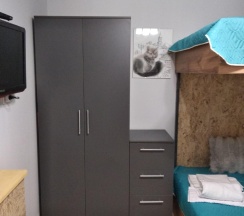 1-комнатные апартаменты студия с двухъярусной кроватью #2 в Easy Studio на улице Пушкинская